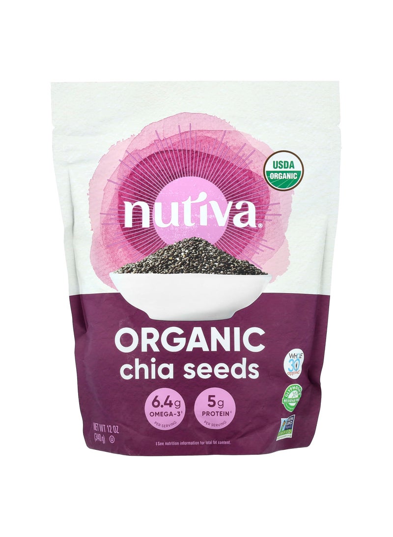 Organic Chia Seeds, 12 oz (340 g)